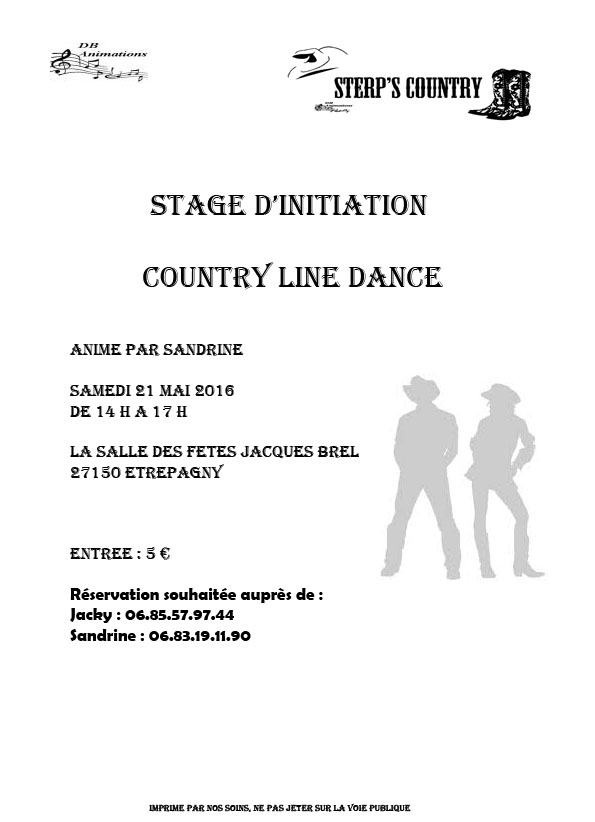 Affiche stage 21 mai 1