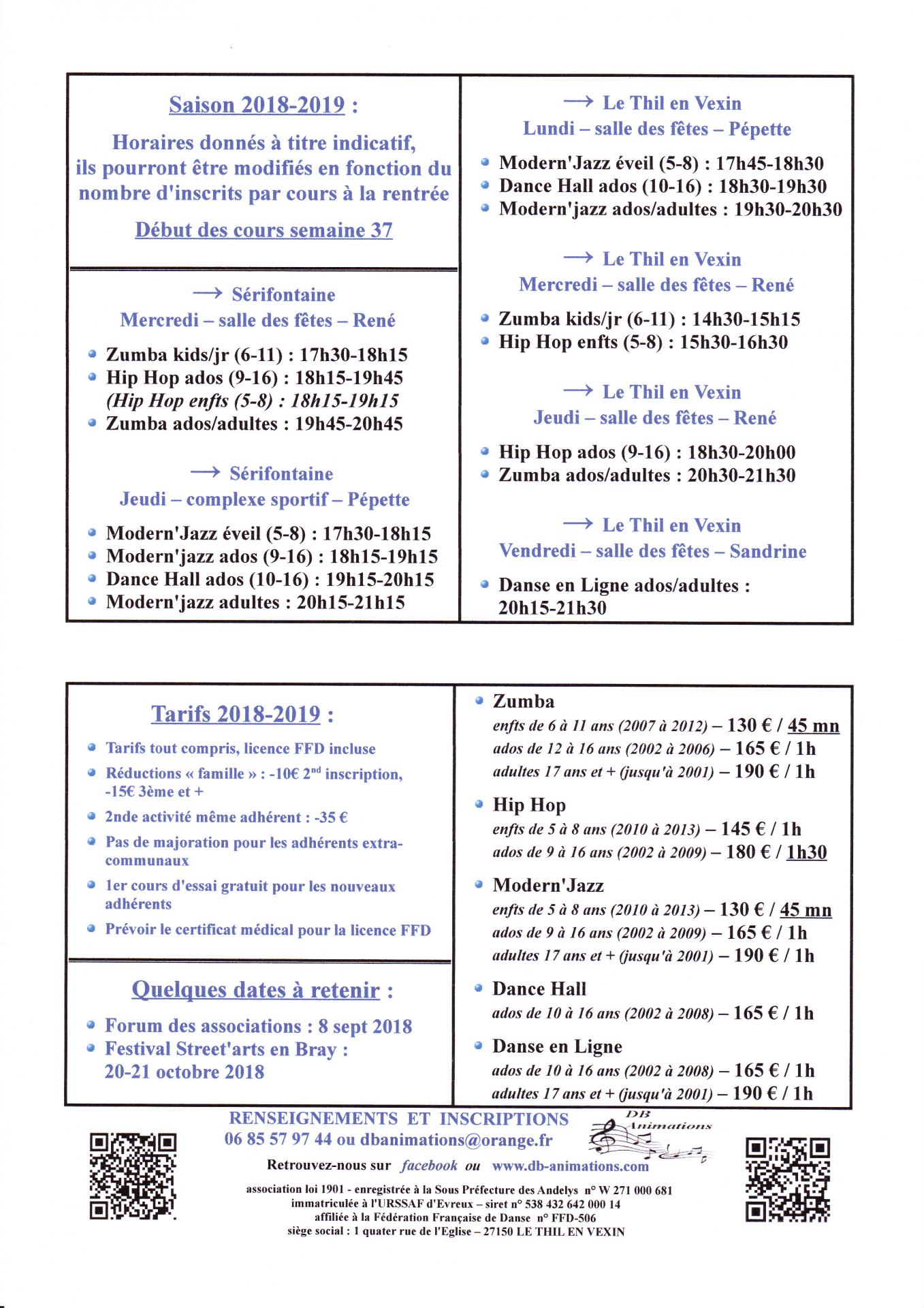 Db horaires tarifs 2018 2020